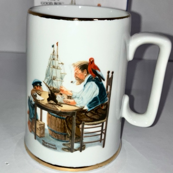 Norman Rockwell’s 1985 3 Porcelain Tankards Long John Silvers Collectibles VTG - Picture 5 of 16